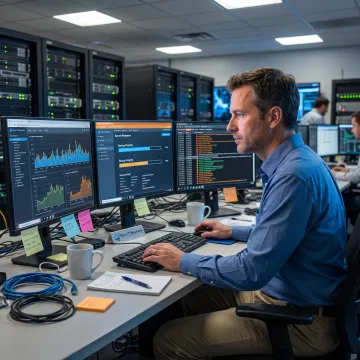 Managed server monitoring dashboard