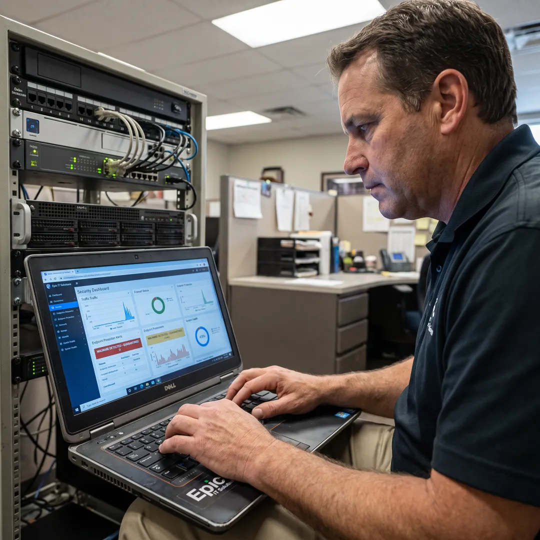 IT professional securing a small business network