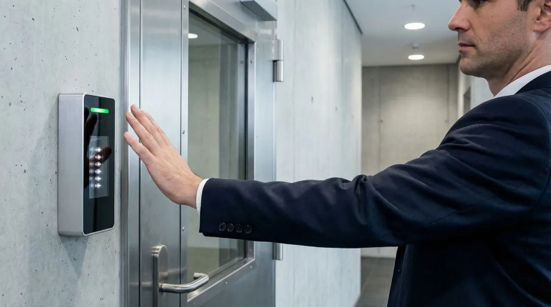 Palm vein scanner reader capturing hand vein pattern for access control