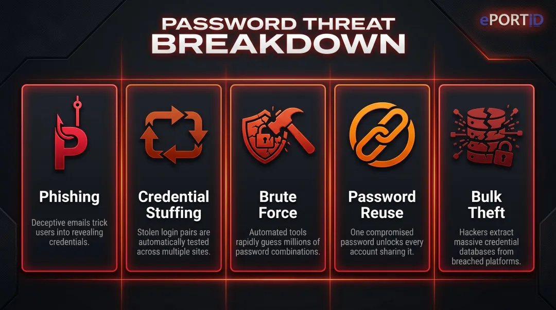 Five critical password vulnerability types exposing enterprise security systems