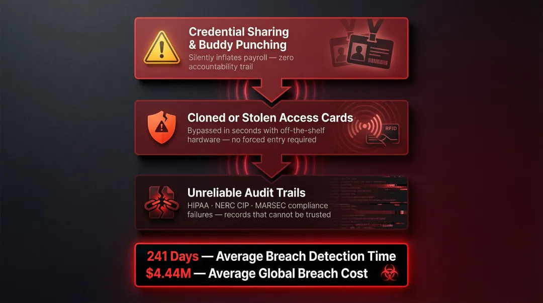 Consequences of missing palm biometrics credential failure risks and breach costs timeline