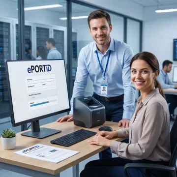 Biometric enrollment workstation for secure identity setup