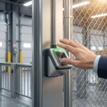 Contactless palm vein biometric scanner for gate access control