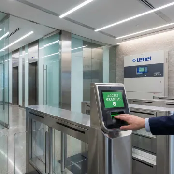 Advanced biometric visitor management system integrated with Lenel access control infrastructure