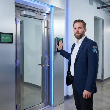 Biometric verification supporting secure facility access