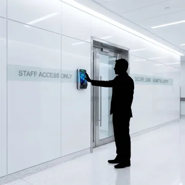 Hospital biometric access control system