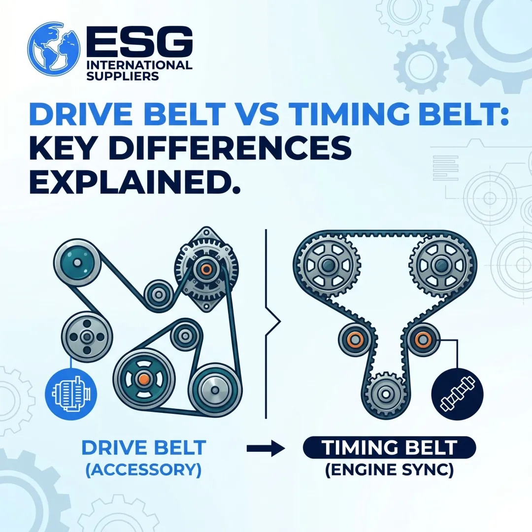 Drive Belt vs Timing Belt: Key Differences Explained