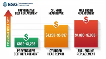 Timing belt repair cost comparison preventative replacement versus engine damage repair