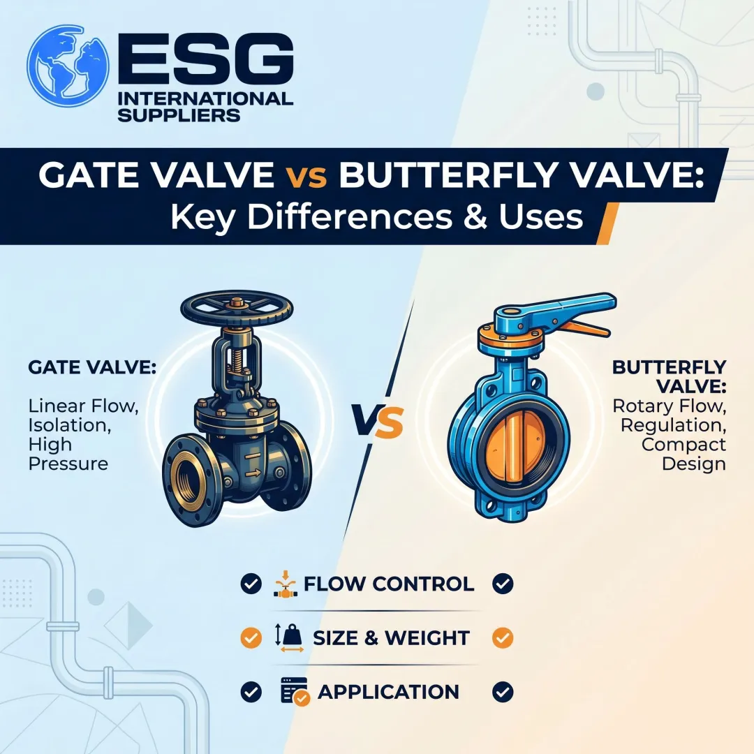 Gate Valve vs Butterfly Valve: Key Differences & Uses