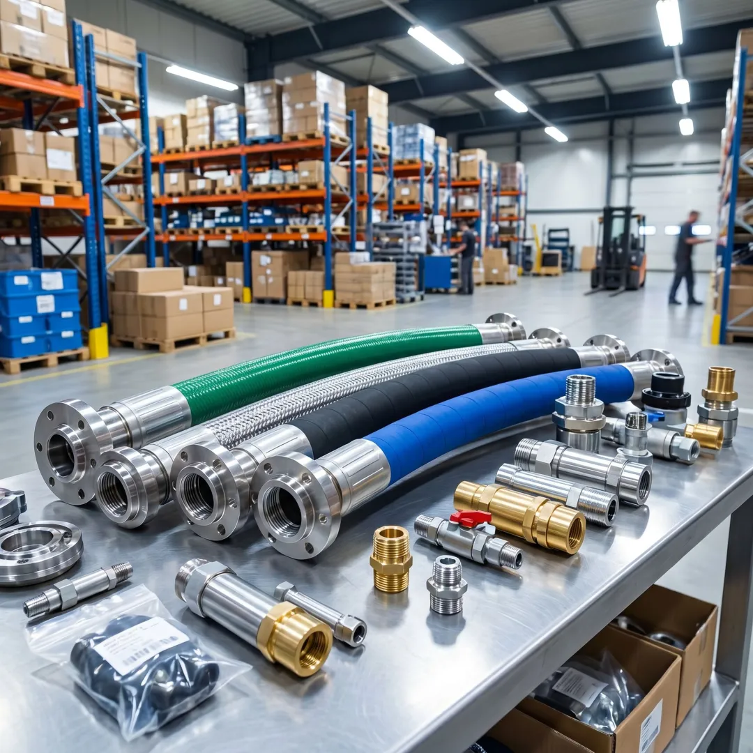 Industrial hose distribution support
