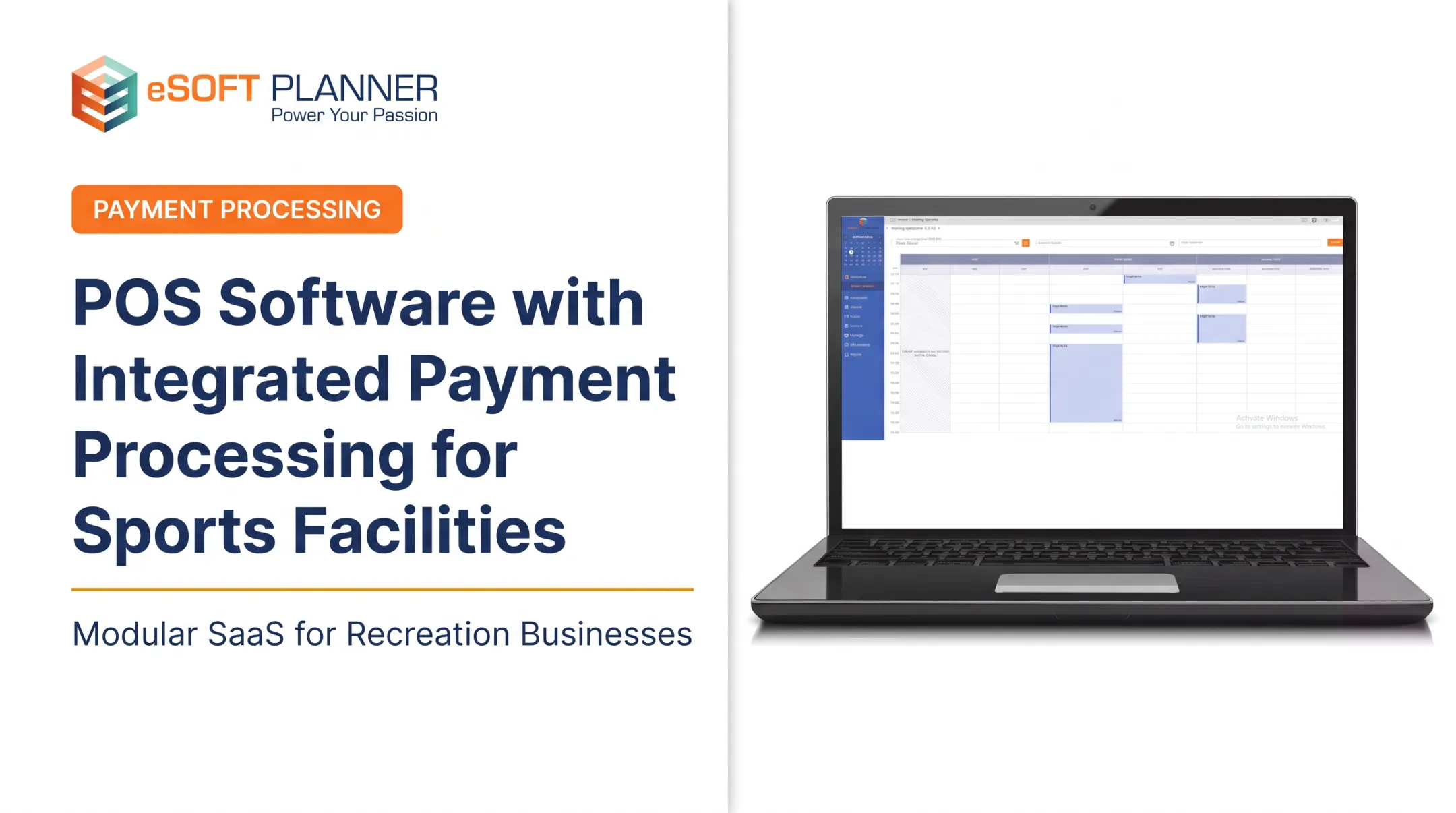 POS Software with Integrated Payment Processing for Sports Facilities