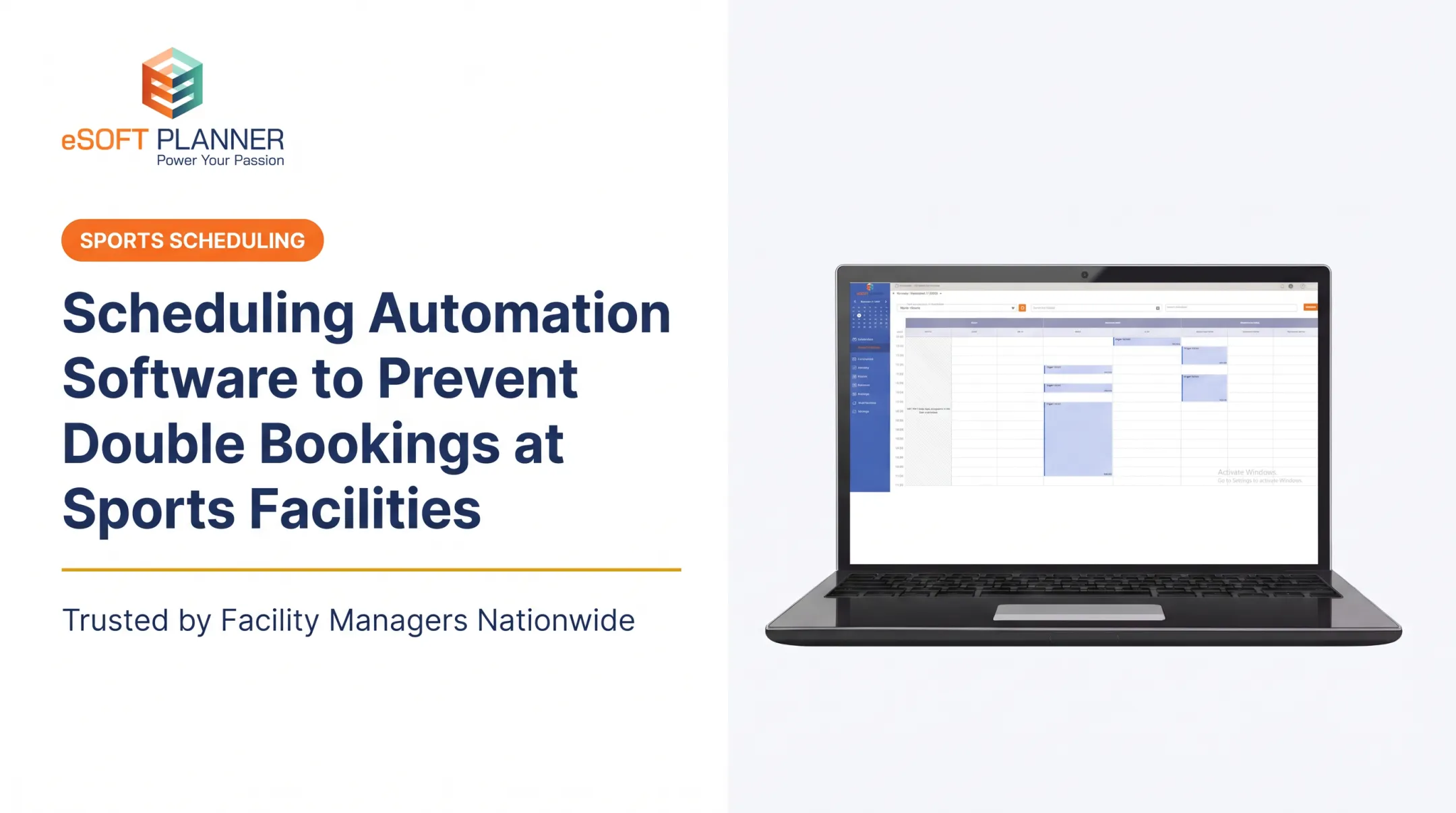 Scheduling Automation Software to Prevent Double Bookings at Sports Facilities