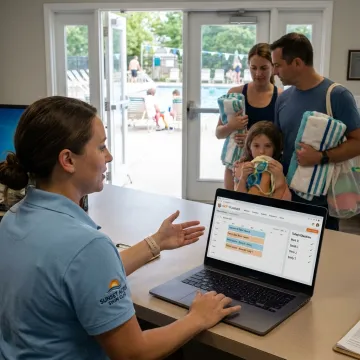 Pool reservation software at a swim club