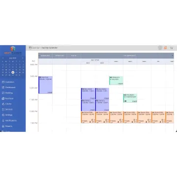 Online court scheduling dashboard