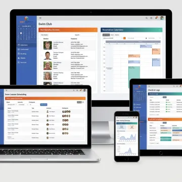 Swim club operations dashboard