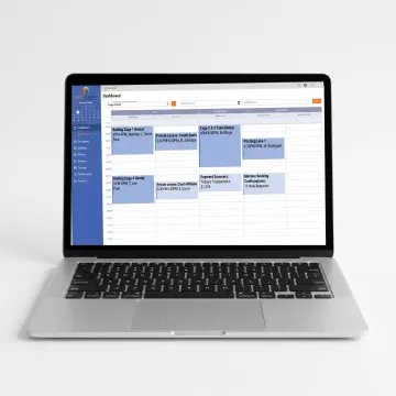 Online booking dashboard for a baseball facility