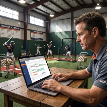 Coach scheduling baseball lessons online