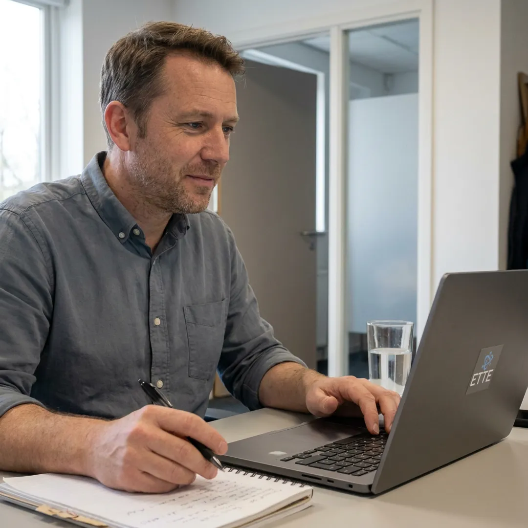 Consultant reviewing Microsoft 365 security settings