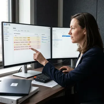 Active Directory monitoring dashboard