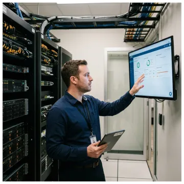 Server support technician monitoring systems