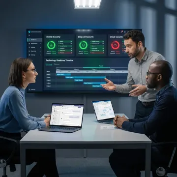 Nonprofit IT consulting strategy meeting