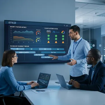 CIO services and cybersecurity team meeting