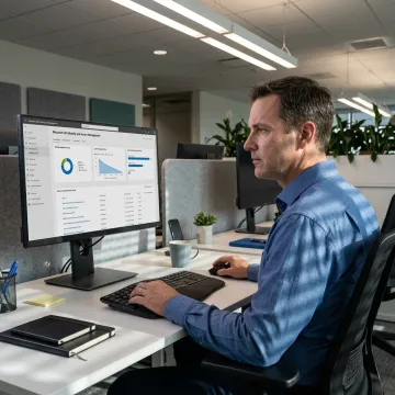 IT engineer configuring secure user access