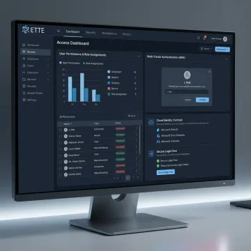 Secure access management dashboard
