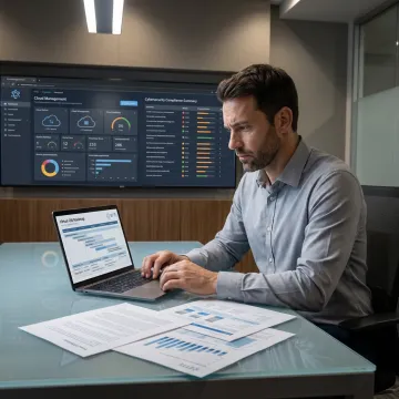 IT advisor reviewing virtual management roadmap