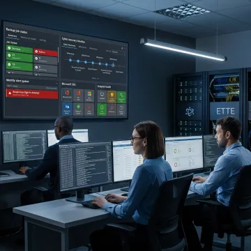 Cyber recovery services dashboard