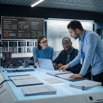 Security advisor reviewing posture report