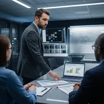 Technology advisor leading a strategic planning session