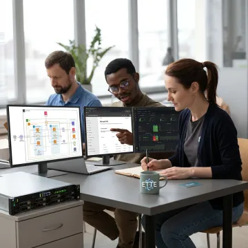 Cloud transformation team planning migration