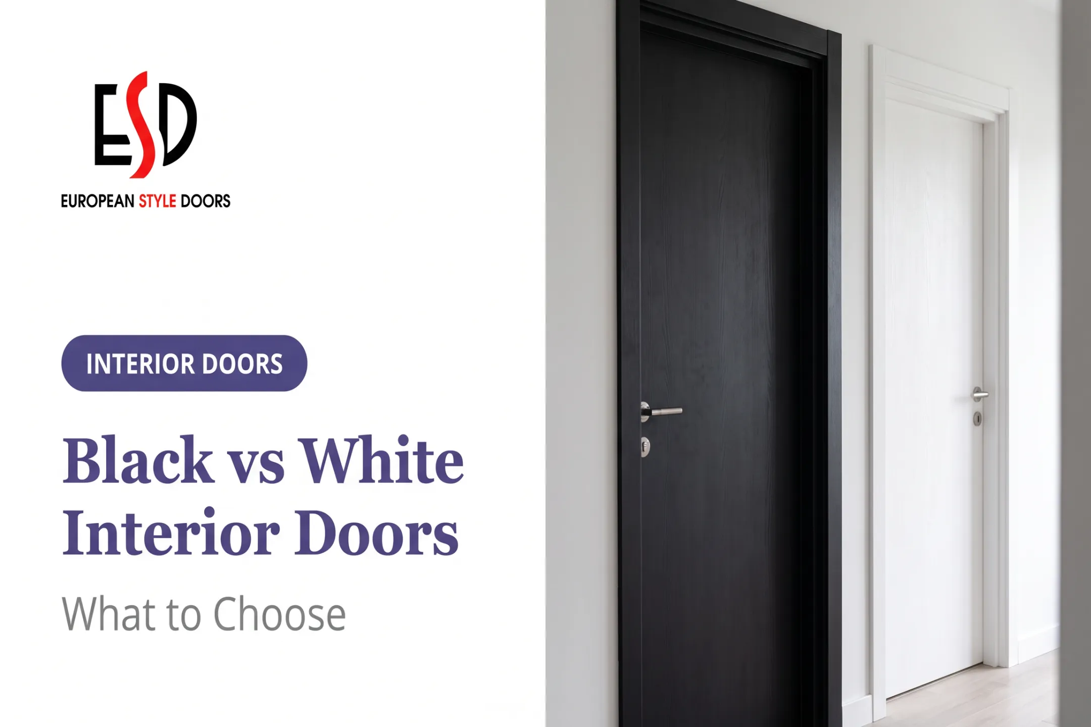 Black vs White Interior Doors: What to Choose
