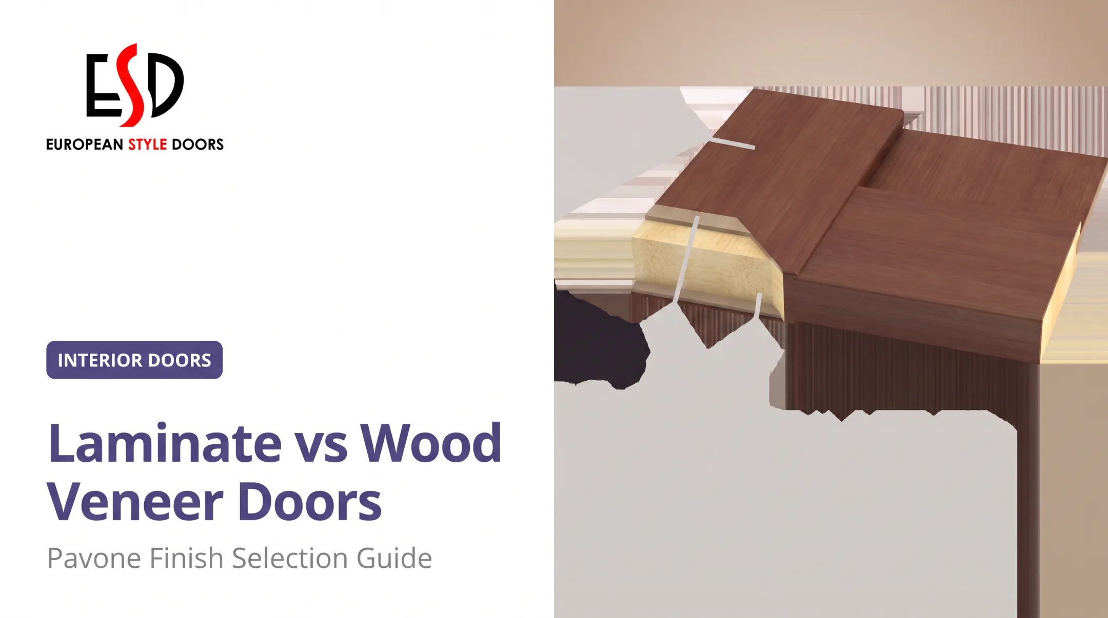 Laminate vs Wood Veneer Doors