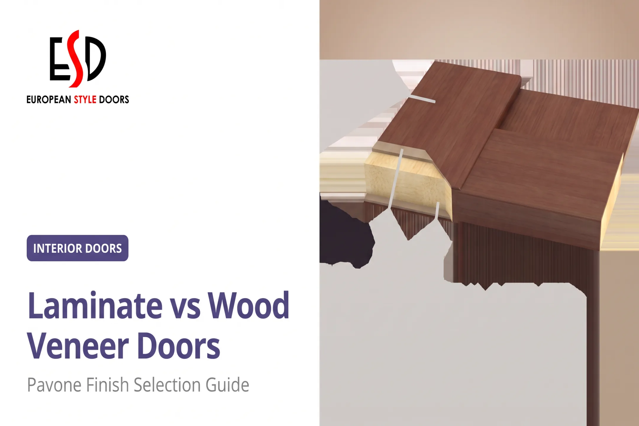Laminate vs Wood Veneer Doors