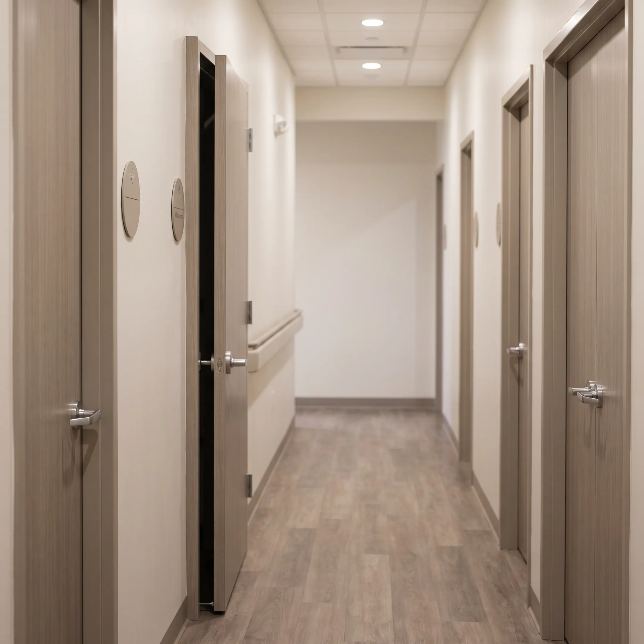 Medical office with laminate interior doors