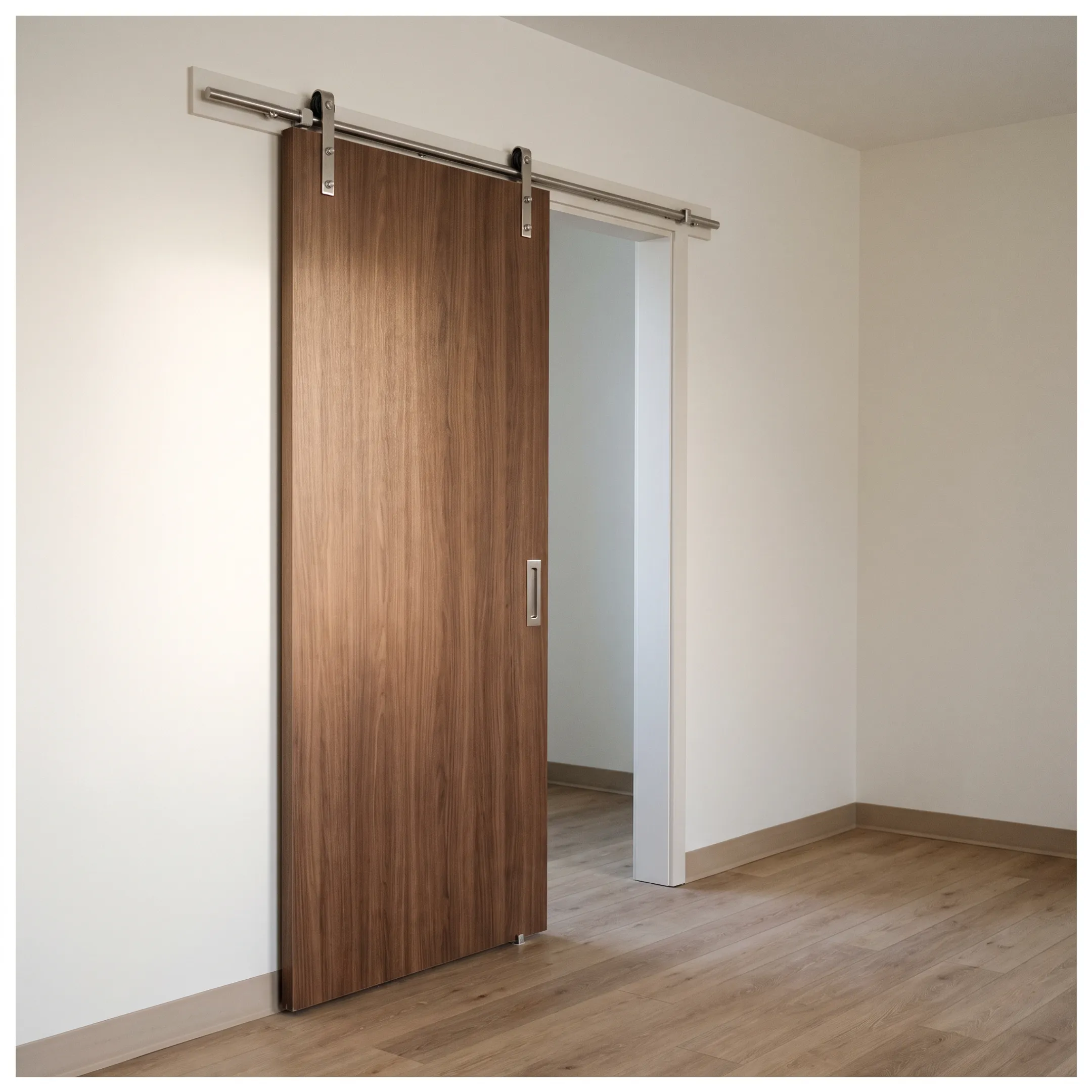 Commercial interior sliding door system