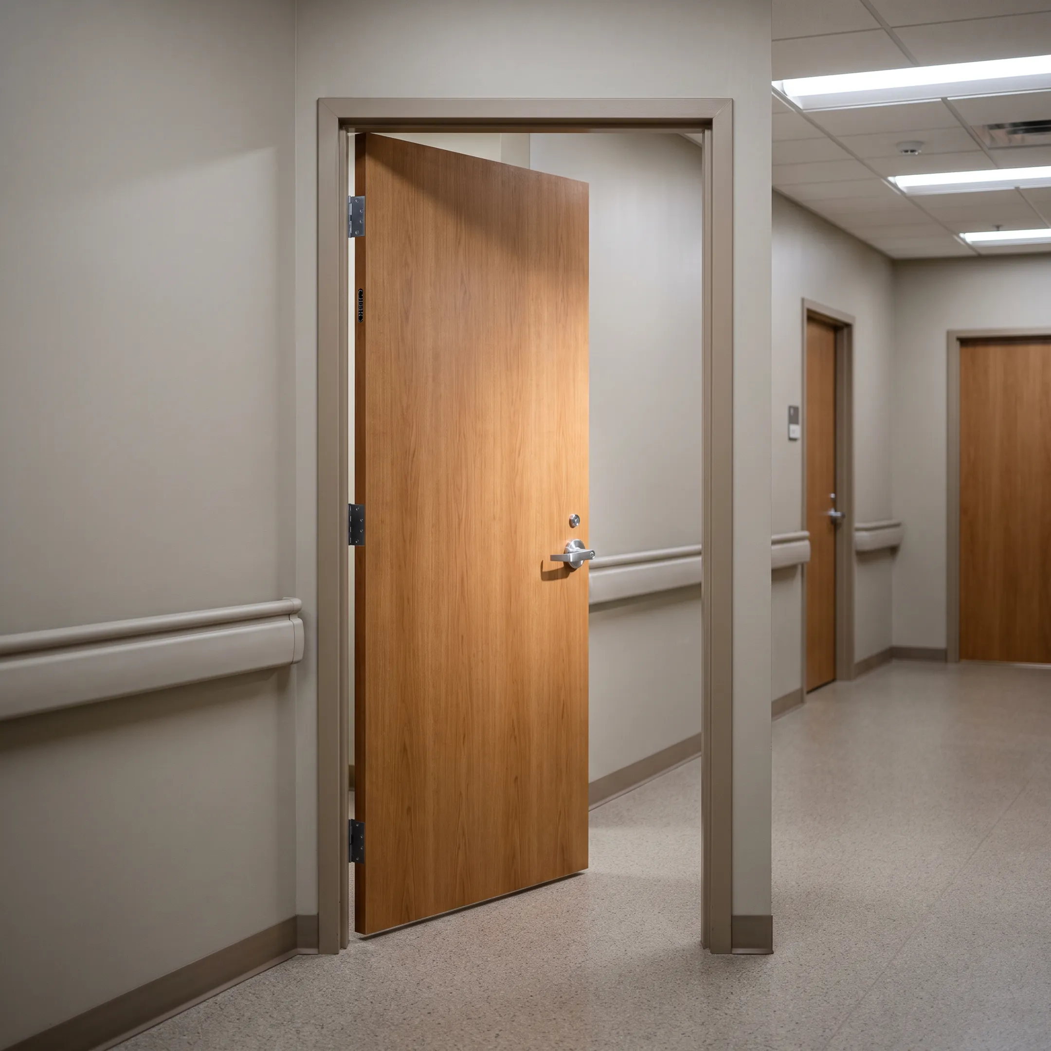 Interior door in medical office
