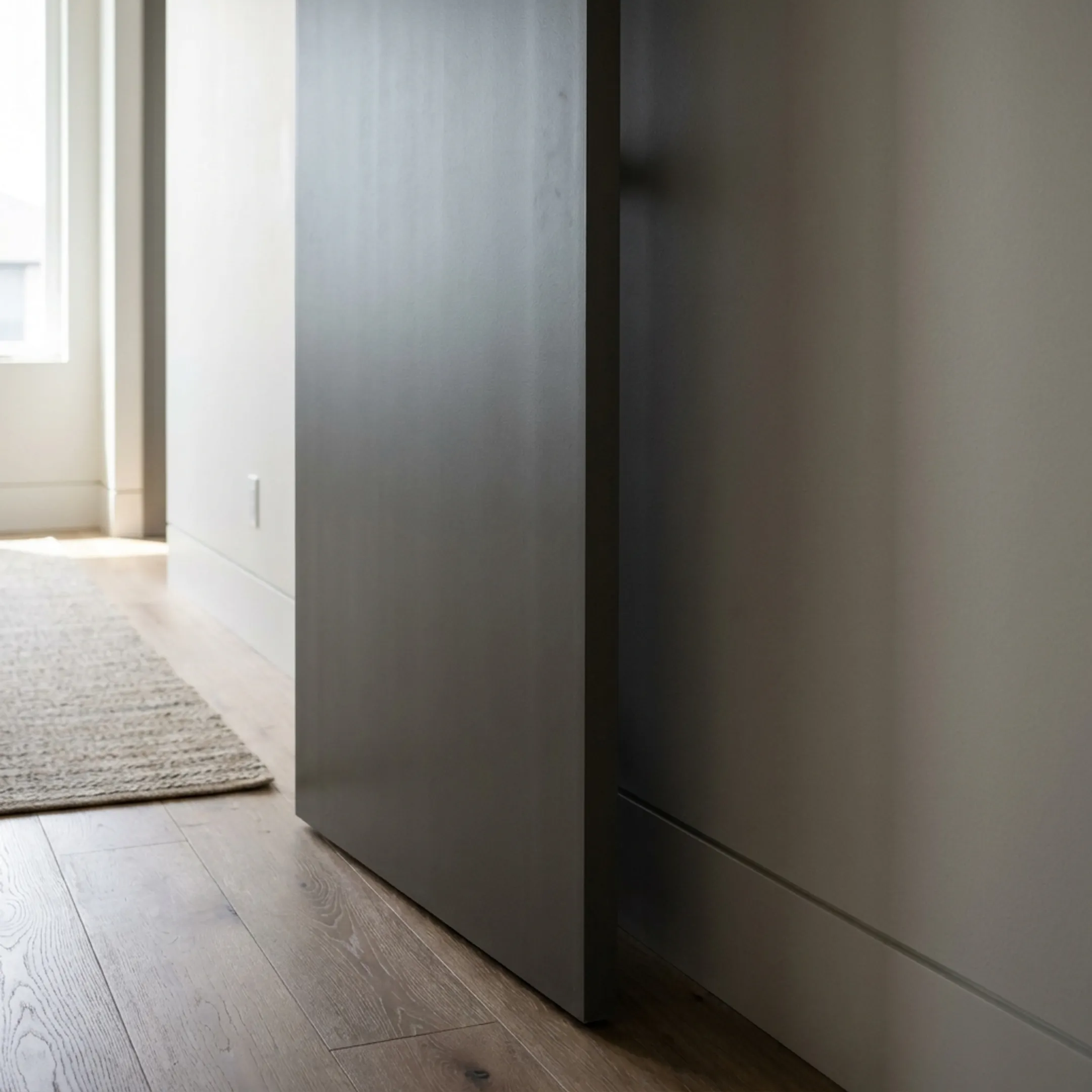 Residential interior frameless door