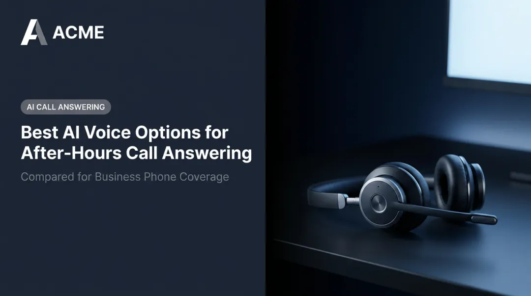 Best AI Voice Options for After-Hours Call Answering