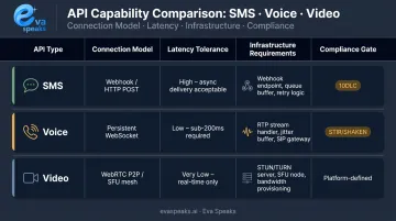CPaaS API type infrastructure requirements and compliance gates comparison table visual