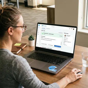 AI call dashboard for accounting client communication