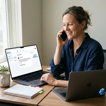 AI answering service supporting a small business call