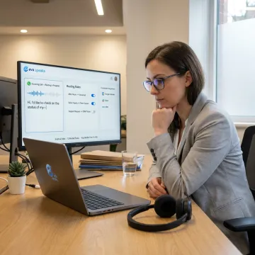 AI assistant managing customer phone calls
