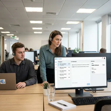 AI call answering dashboard for business calls