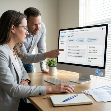 AI call flow process for patient communication