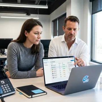 AI call routing dashboard for business phone calls