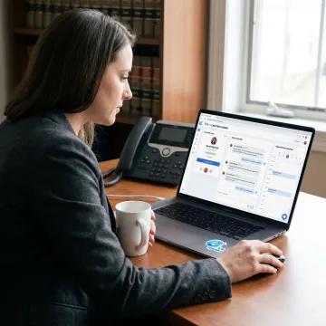 Legal intake dashboard with AI call transcript