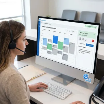 AI appointment scheduling dashboard for a medical practice